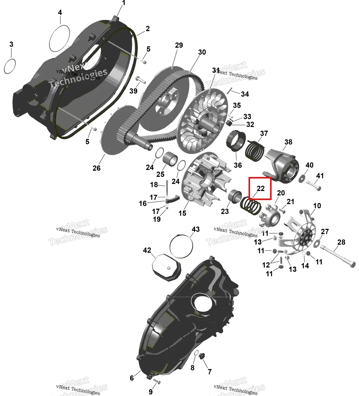 Деталь 420638129 на схеме узла 2026 Can-Am Defender - HD9 - BASE - 6WTA - Compass Green - 62