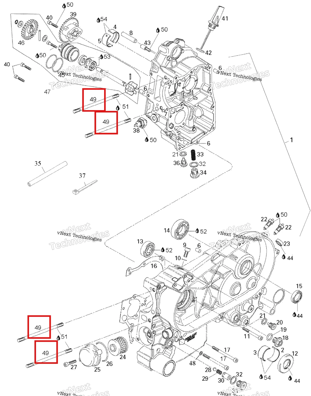Деталь 420640240 на схеме узла 2007 Can-Am Rally 175 Crankcase