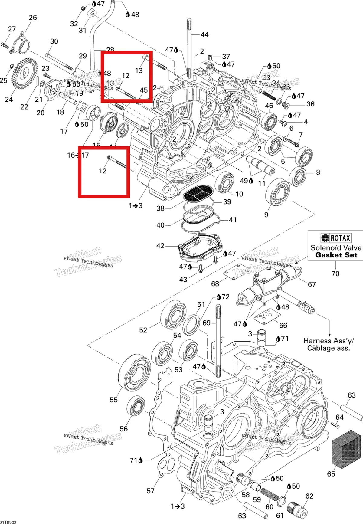Деталь 420640351 на схеме узла 2005 Can-Am Traxter 5 Speed Crankcase
