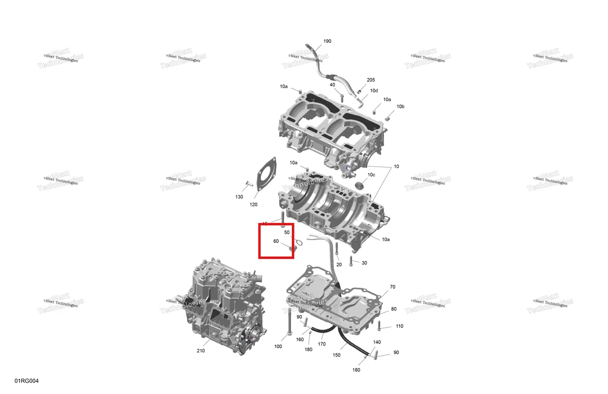 Деталь 420640457 на схеме узла 2027 Ski-Doo MXZ - X-RS with Competition package - 850 E-TEC Turbo R - UCVA - Deep Black - 15X137X1.25RSII2P Track - SHOT starter Rotax - Crankcase