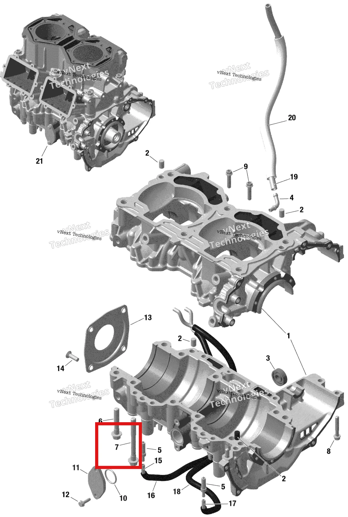 Деталь 420640832 на схеме узла 2022 Ski-Doo SUMMIT 600R E-TEC - SP - Package 146