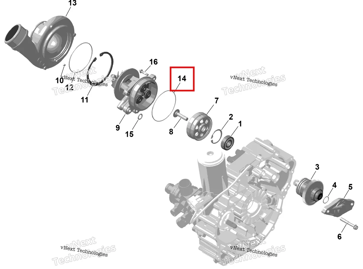 Схема применяемости: Уплотнительное кольцо Sea-Doo RXP 325 X (2026) (420650275)