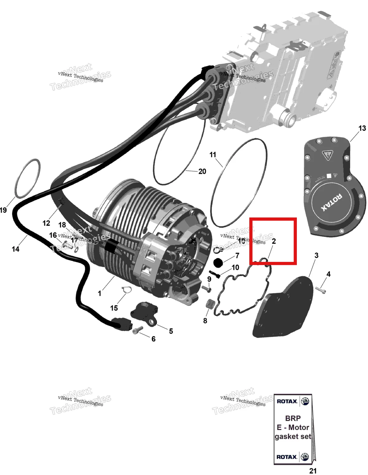 Деталь 420651192 на схеме узла 2026 Can-Am OUTLANDER - 4X4 - EV - 2WTB - Bright White Rotax - E-Motor