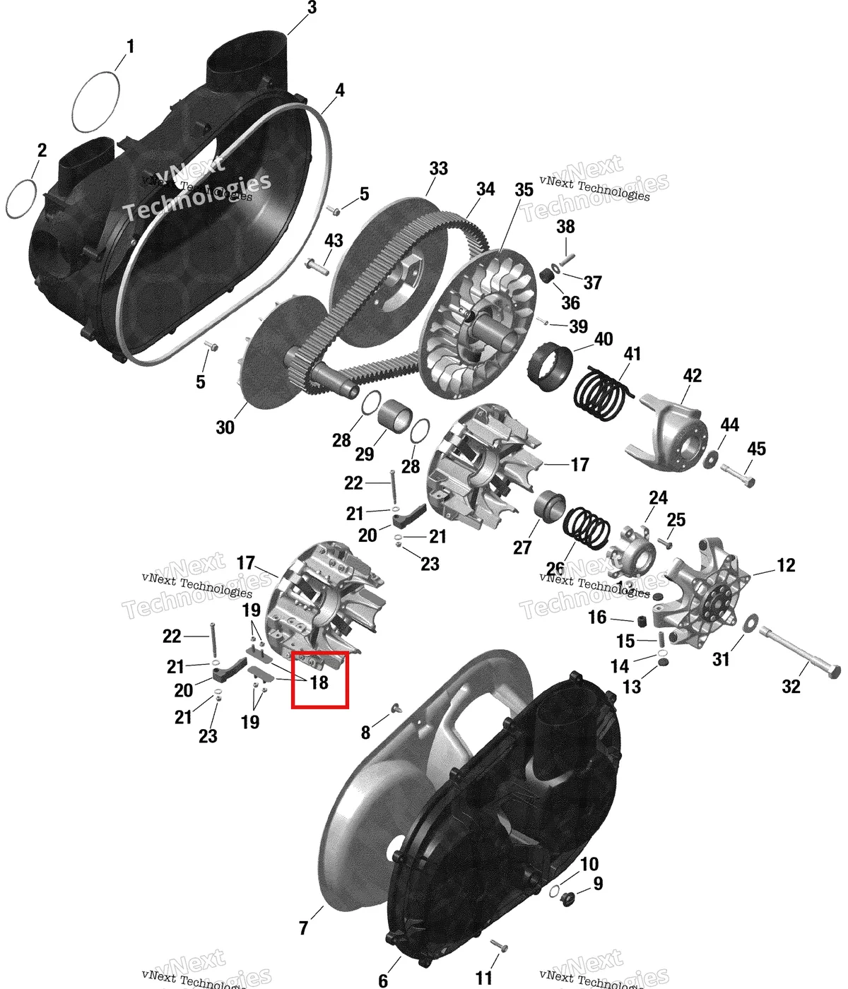 Деталь 420651765 на схеме узла 2020 Can-Am Maverick Turbo - STD Transmission