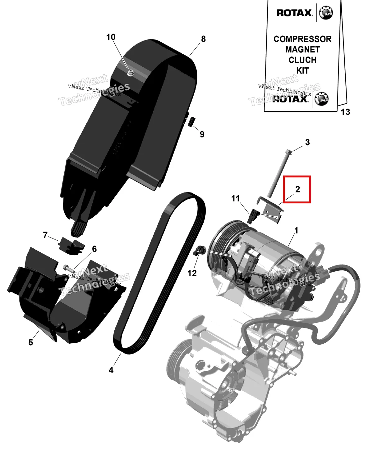 Деталь 420651950 на схеме узла 2026 Can-Am Defender - HD10 - DPSCAB - 8UTF - Compass Green - 65