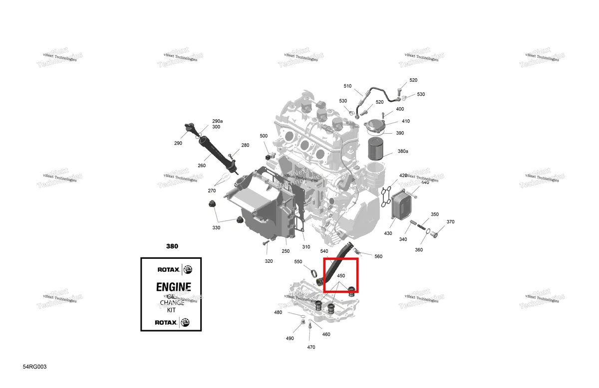 Деталь 420656680 (Масло) на схеме узла 2027 Ski-Doo RENEGADE - X-RS - 900 ACE TURBO R - DAVM - Circuit Yellow - 15X137X1.25IR Track Rotax - Engine Lubrication