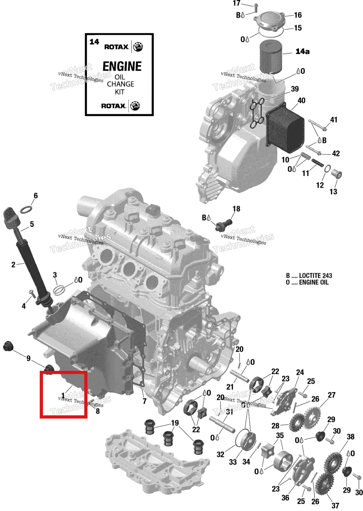 Деталь 420656706 на схеме узла 2021 Sea-Doo SPARK 900 ACE Rotax - Engine Lubrication - 903 /Built Up To Nov 5 2020