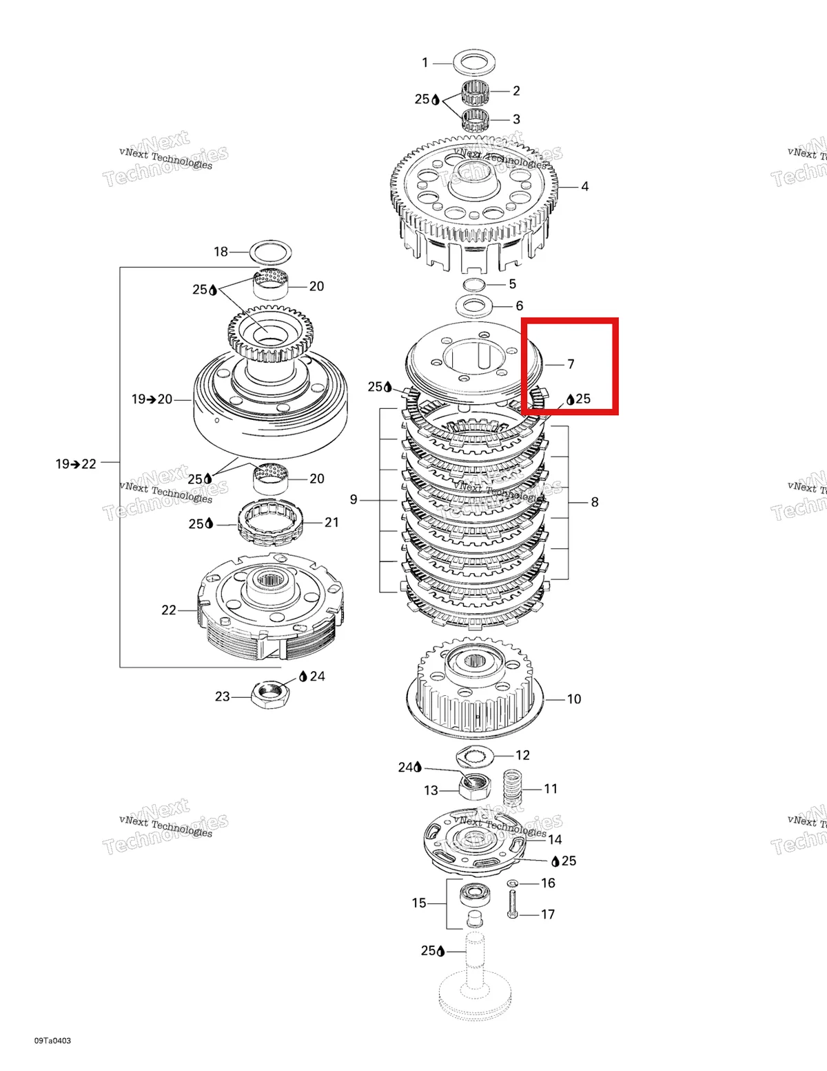 Деталь 420659230 на схеме узла 2004 Can-Am Traxter XL Clutch