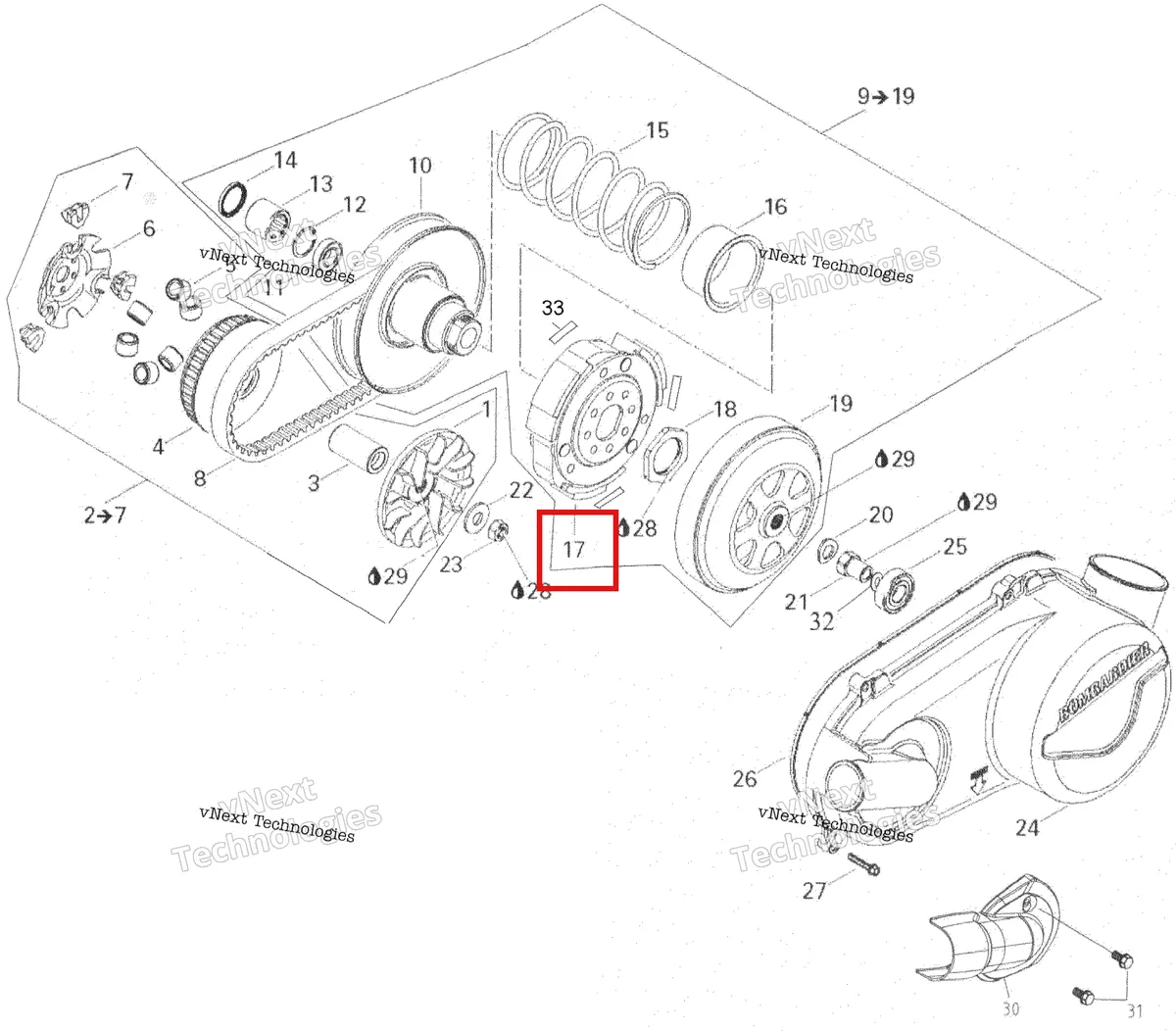 Деталь 420659252 на схеме узла 2007 Can-Am Rally 175 Pulley System