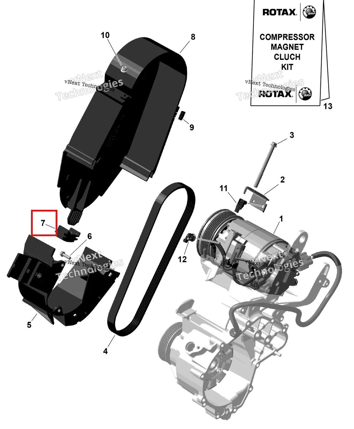 Деталь 420660442 на схеме узла 2026 Can-Am Defender - HD10 - DPSCAB - 8UTF - Compass Green - 65
