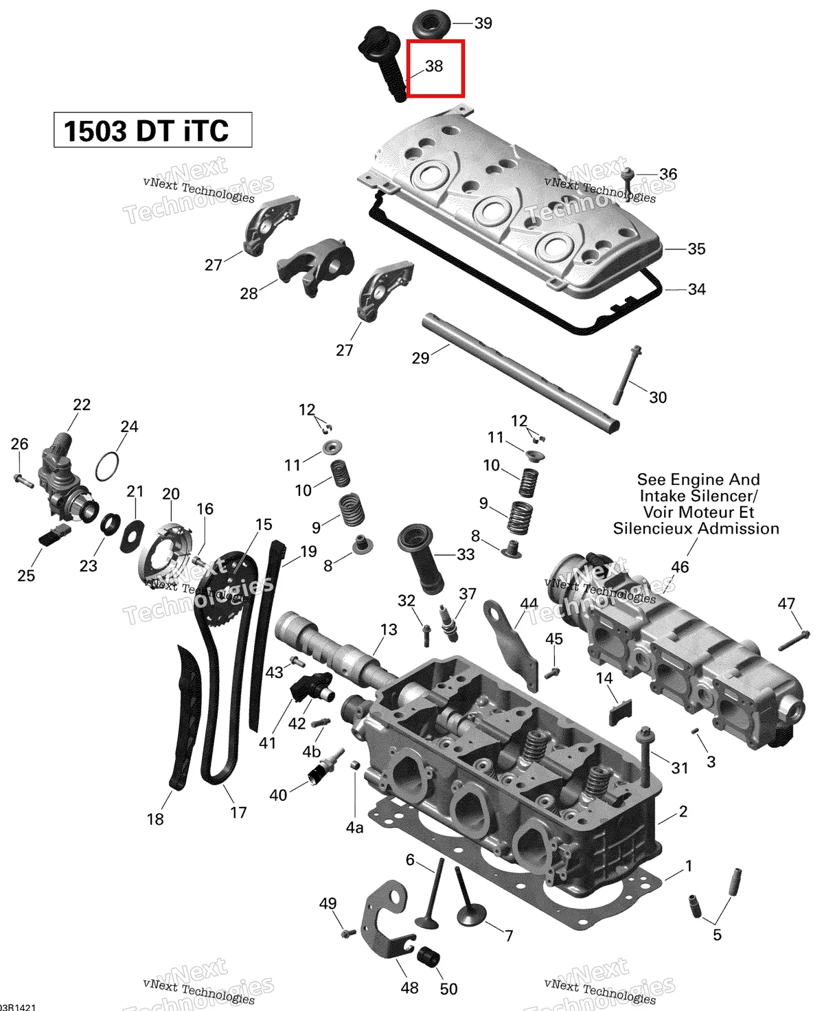 Схема применяемости: Stick катушка Sea-Doo RXT-X 260 RS (2012) (420664020)