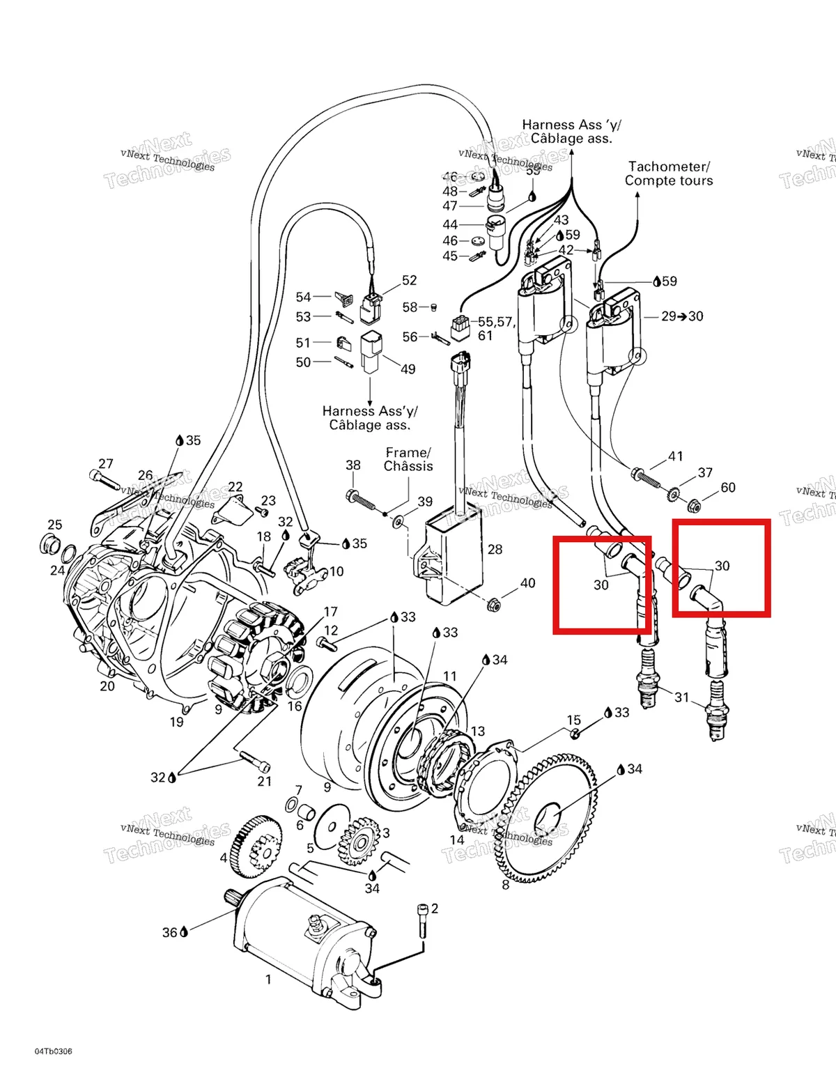 Деталь 420665010 на схеме узла 2003 Can-Am DS 650 Baja Ignition