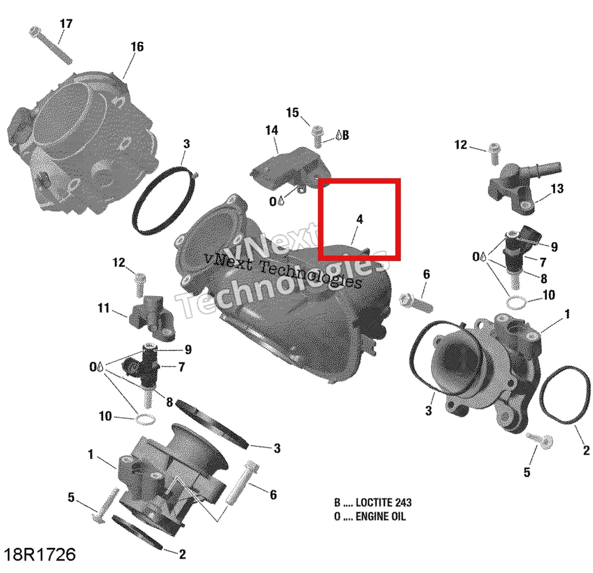 Деталь 420667792 на схеме узла 2020 Can-Am Defender HD8 Air Intake Manifold And Throttle Body - Hd8