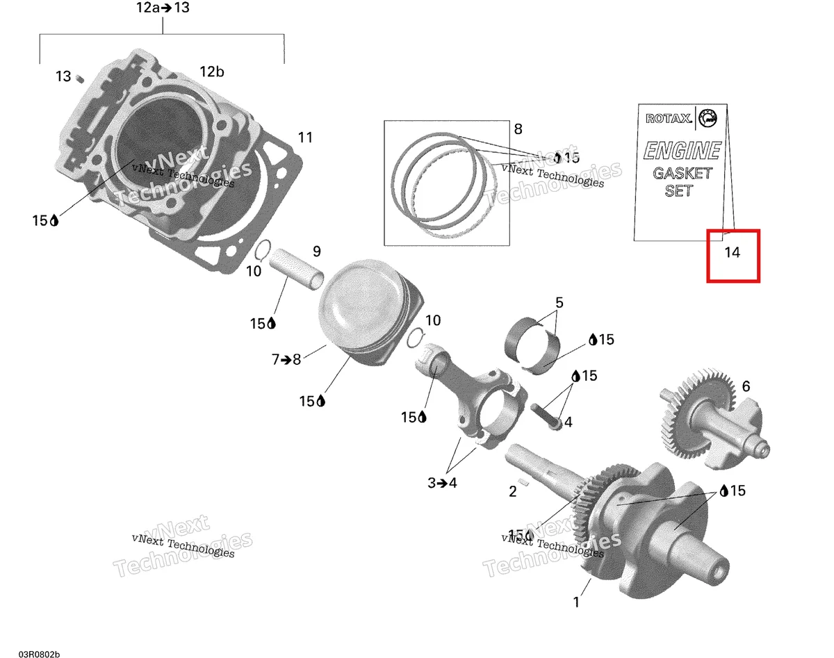 Деталь 420684125 на схеме узла 2008 Can-Am Outlander 400 STD Cylinder
