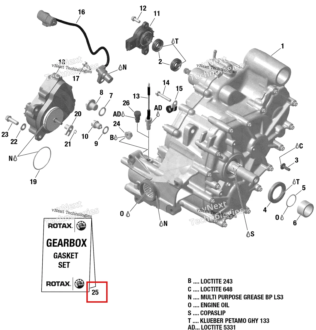 Деталь 420684149 на схеме узла 2019 Can-Am OUTLANDER 650 EFI - T3 Gear Box And Components - 420686214 - Pro Nordic