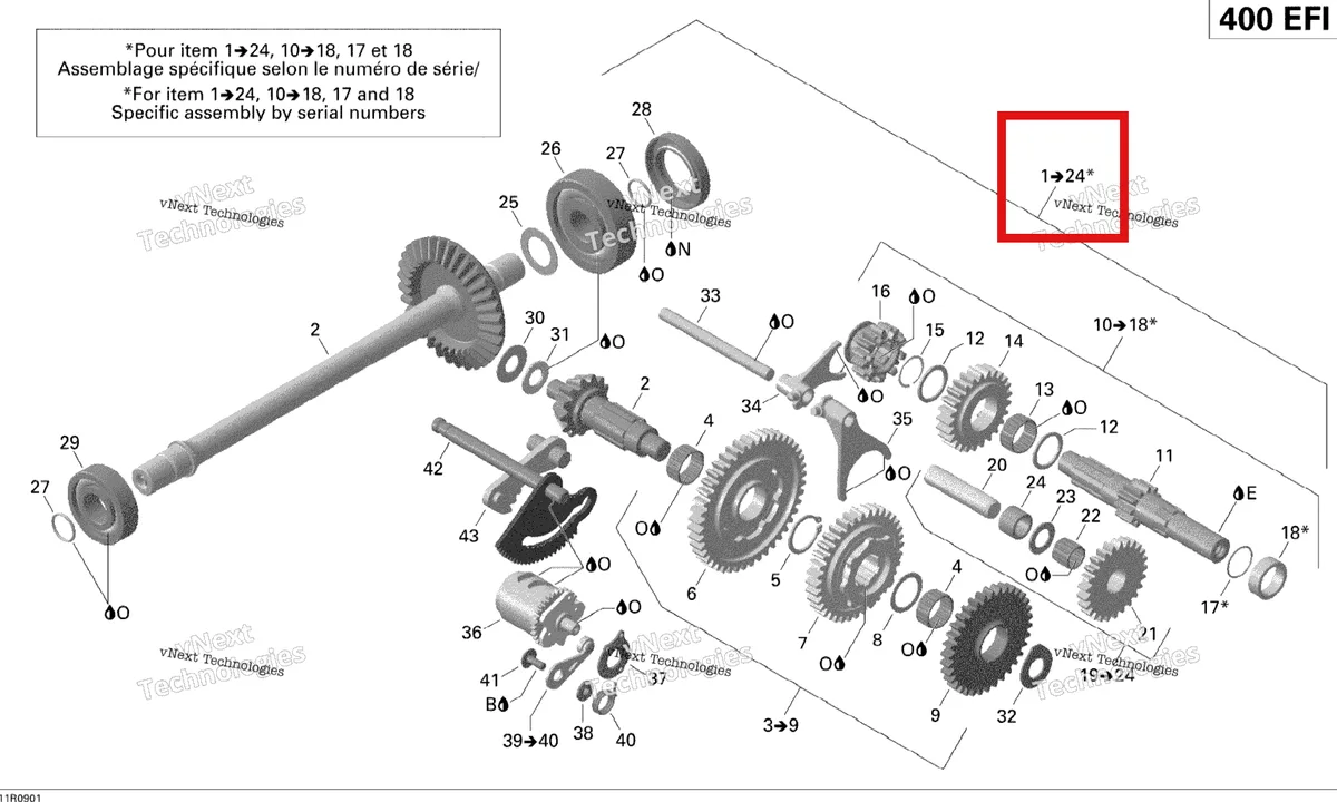 Деталь 420684220 на схеме узла 2009 Can-Am Outlander Max 400 EFI Gear Shift