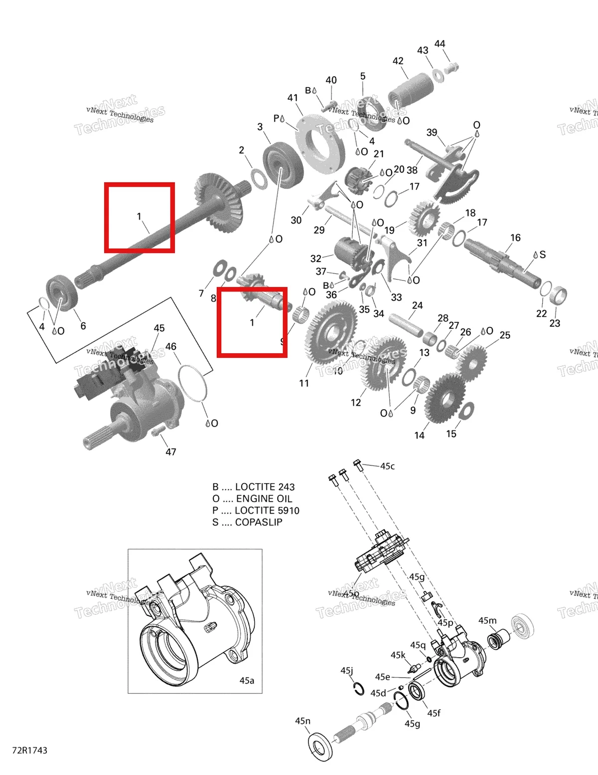 Деталь 420684226 на схеме узла 2021 Can-Am Defender HD5 - BASE DPS Rotax - Gear Box And Components