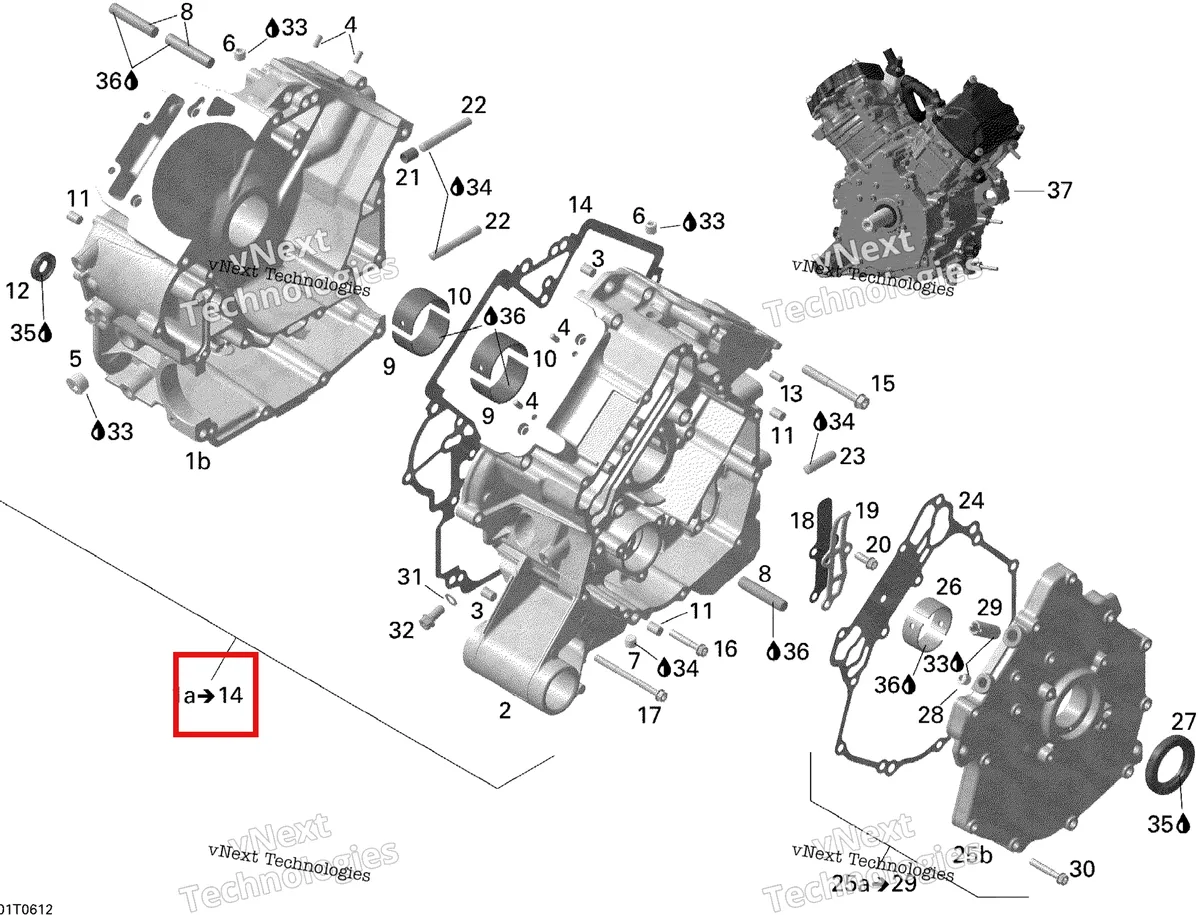 Деталь 420684553 на схеме узла 2006 Can-Am Outlander 650 STD 4 X 4 Crankcase