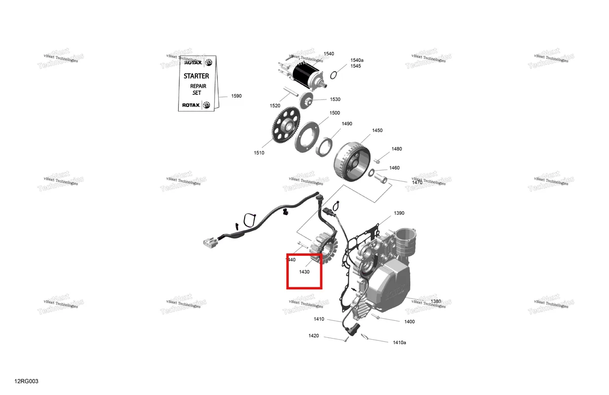 Деталь 420685629 (Статор пластина Ski-Doo Expedition 900 ACE SE (2024) (420685629)) на схеме узла 2027 Ski-Doo SKANDIC - LE - 900 ACE - AHVA - Deep Black - 20X154X1.5CSS Track Rotax - Magneto And Electric Starter