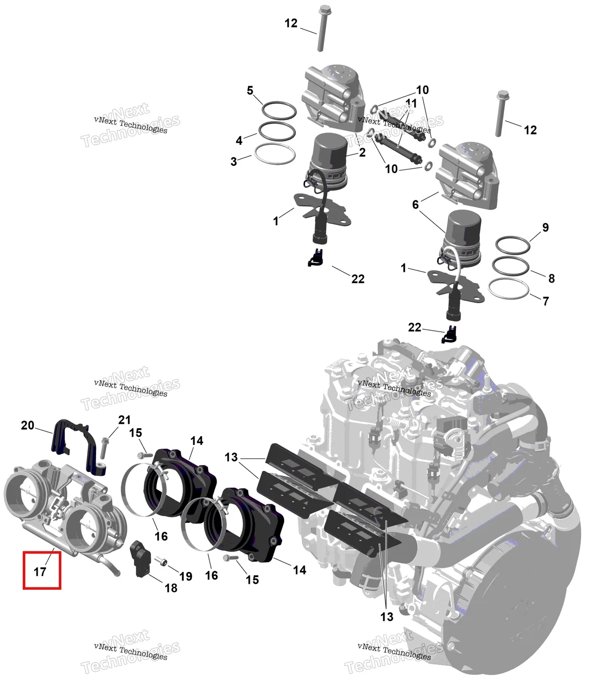 Деталь 420685755 на схеме узла 2026 Ski-Doo BACKCOUNTRY - Adrenaline - 600R E -TEC - UJTA - Deep Black - 15X146X1.5S Track Rotax - Electronic Fuel Injection