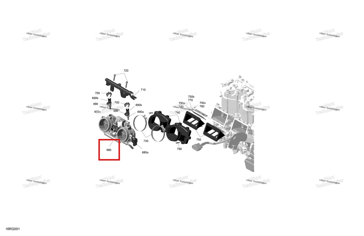 Деталь 420685757 на схеме узла 2027 Ski-Doo TUNDRA - LE - 600 EFI - GDVB - Deep Black - 16X154X1.5CH Track Rotax - Electronic Fuel Injection