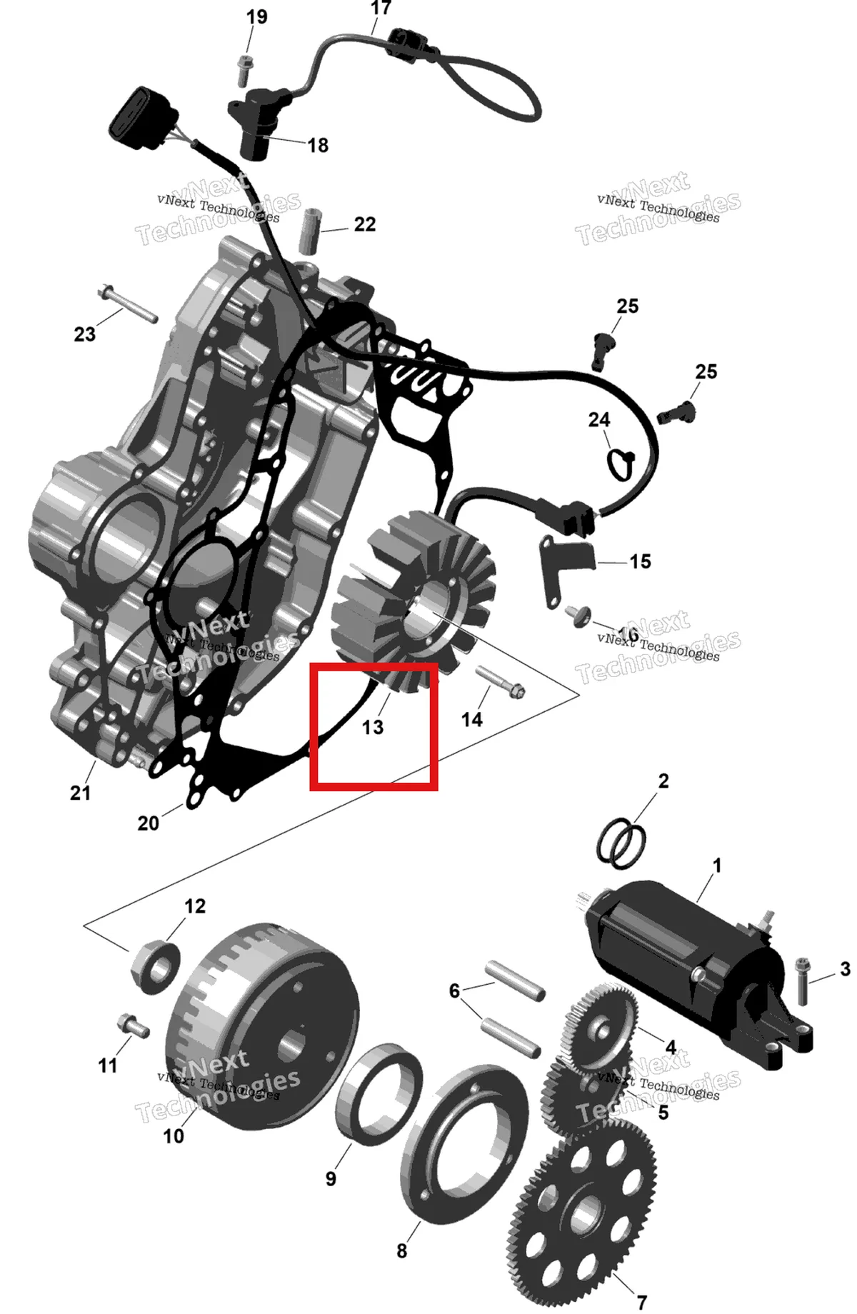 Деталь 420685924 на схеме узла 2026 Can-Am Maverick Trail - 700 EFI - DPS - 7HTB - Timeless Black Metallic - 50