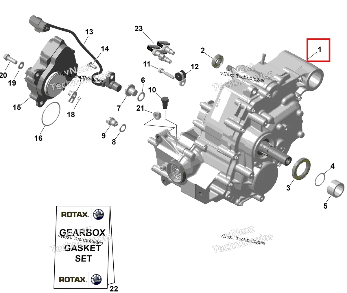 Деталь 420686216 на схеме узла 2026 Can-Am RENEGADE - 4X4 - XMR - 650 EFI - 5TTA - Catalyst Gray Rotax - Gearbox