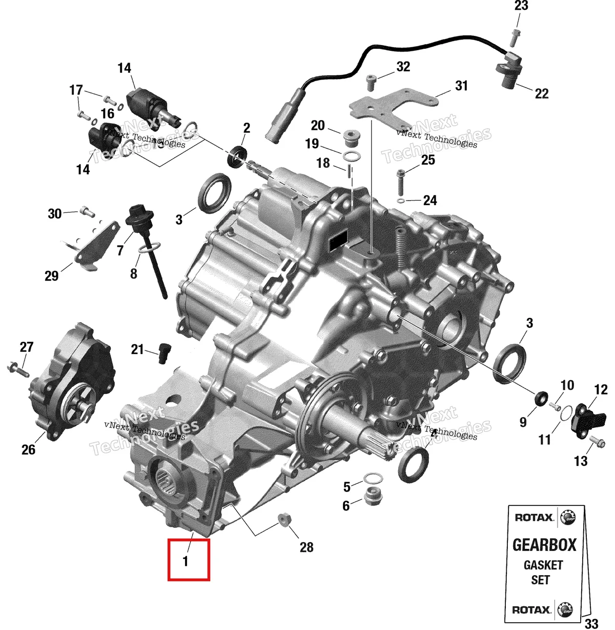 Деталь 420686795 на схеме узла 2022 Can-Am Maverick Sport 1000 - BASE Rotax - Gear Box And Components - 795