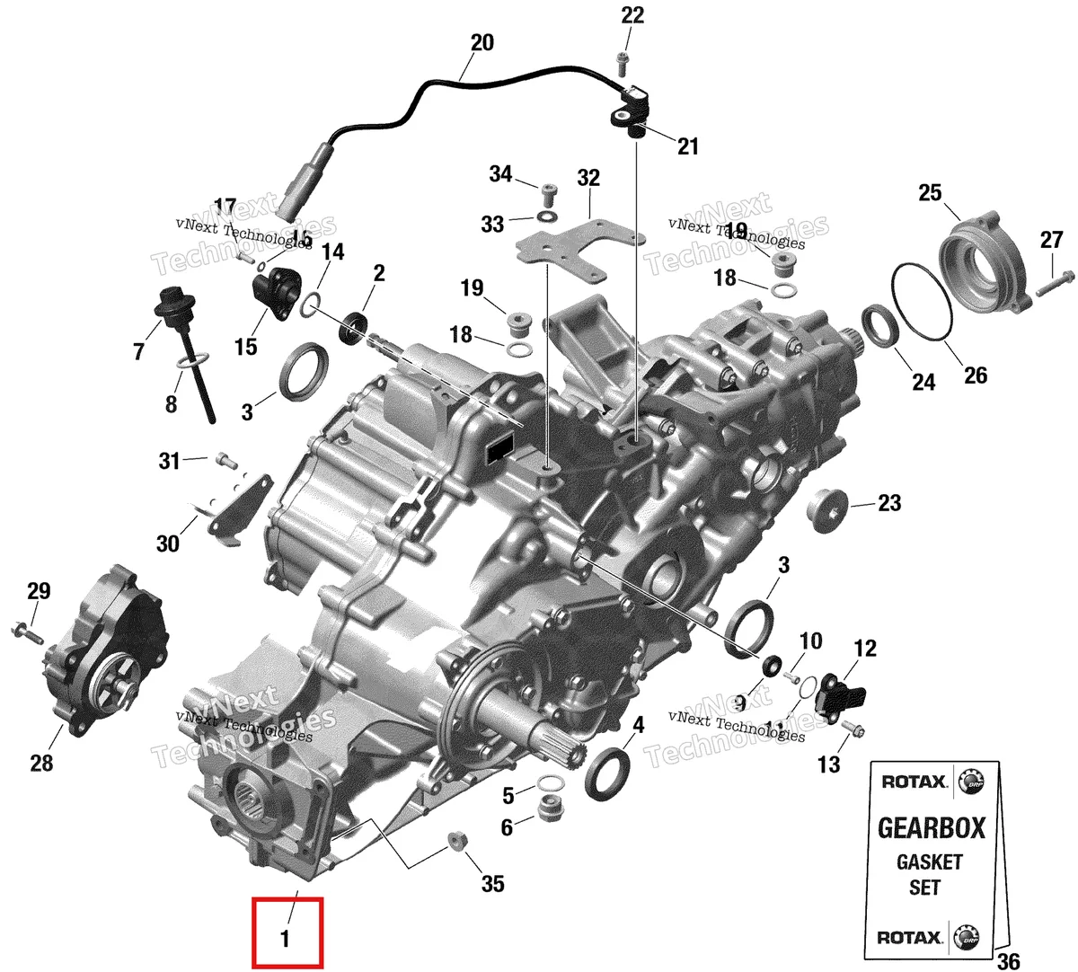 Деталь 420686797 на схеме узла 2022 Can-Am Traxter 6X6 HD10 - DPS - CE Rotax - Gear Box And Components
