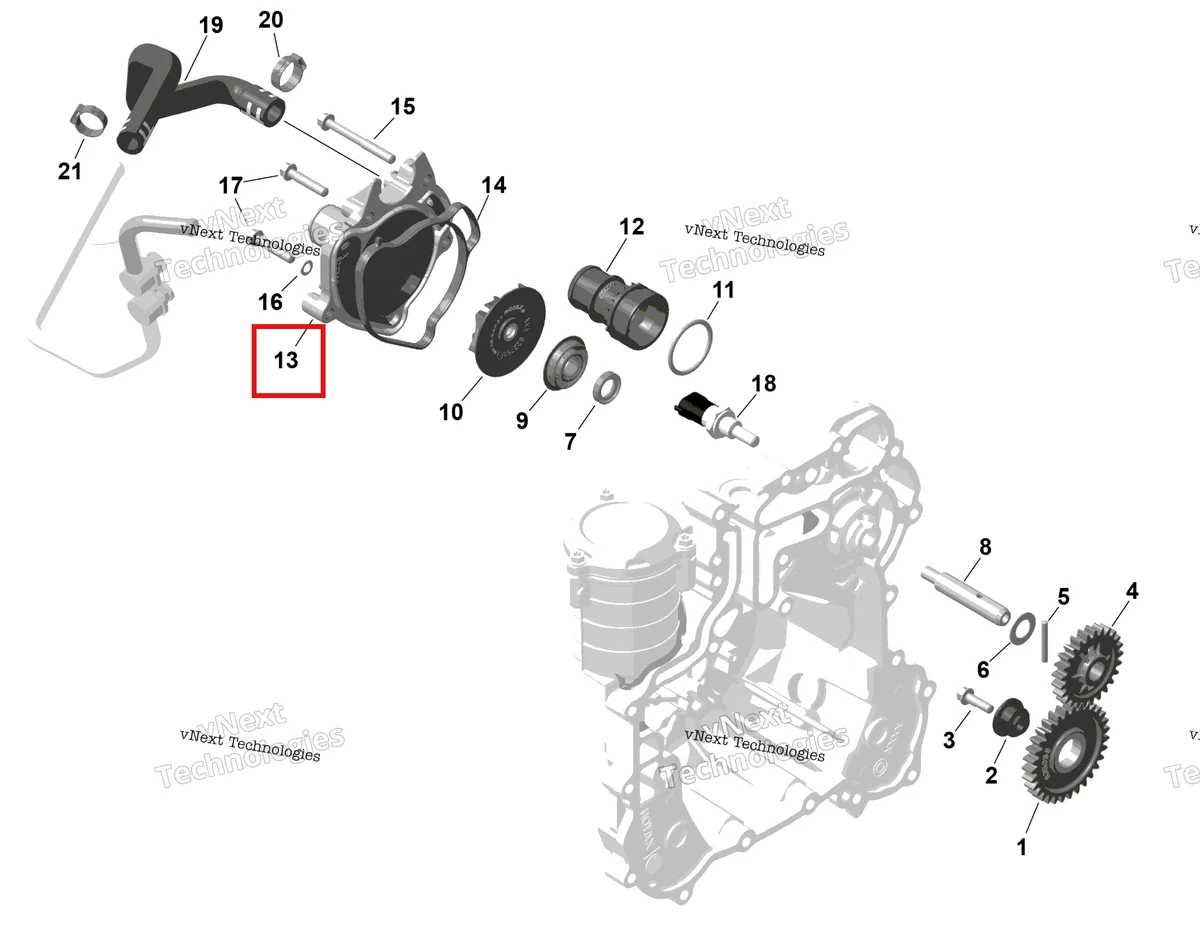 Деталь 420822741 на схеме узла 2026 Can-Am Maverick Max - TURBO - DS - 7WTB - Dusty Navy Satin - 64