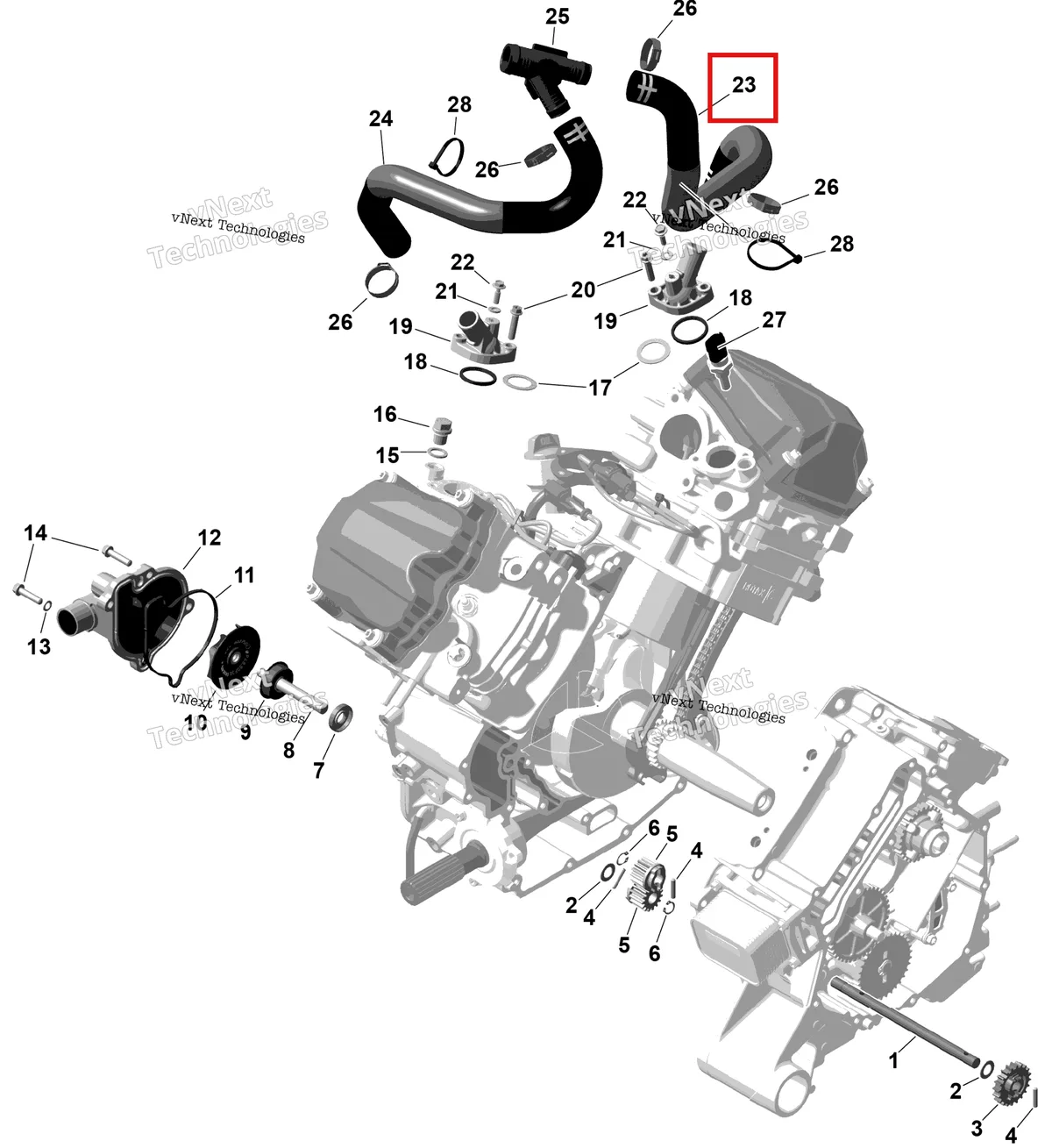 Деталь 420822901 на схеме узла 2026 Can-Am Commander - 1000R EFI - DPS - 6PTB - Compass Green - 60
