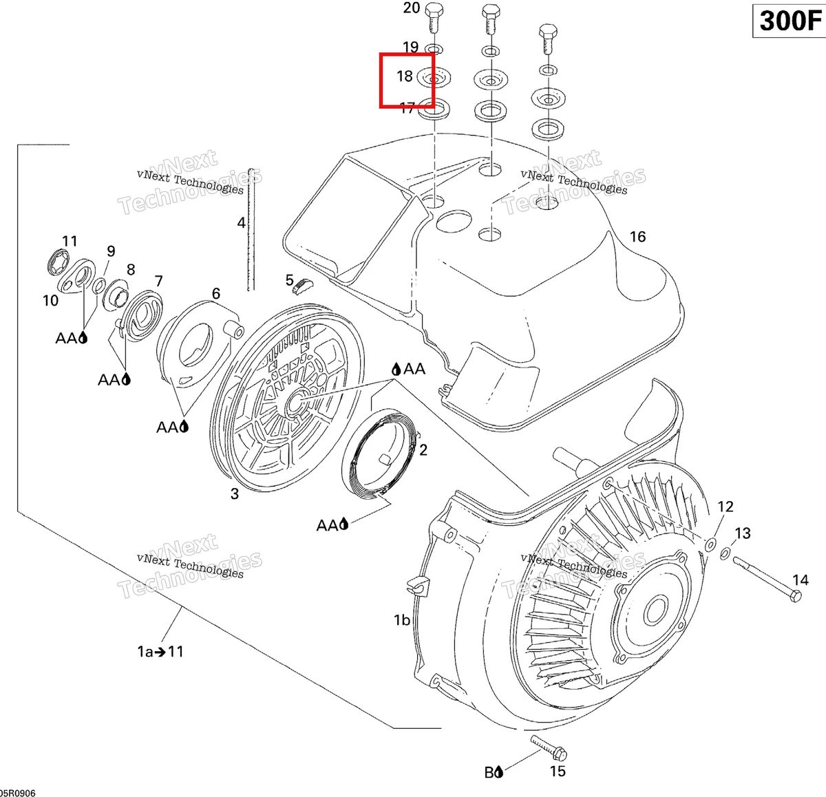 Деталь 420827140 (Деталь Cowl Cover) на схеме узла 2009 Ski-Doo Skandic Tundra Rewind Starter