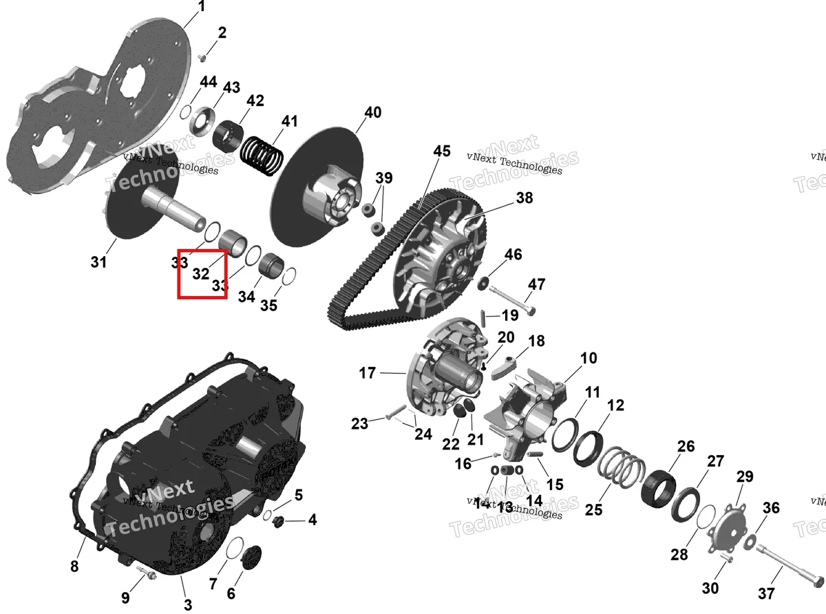 Деталь 420832351 на схеме узла 2026 Can-Am OUTLANDER - 2X4 - STD - 500 - 1KTB - Legion Red Rotax - Cvt