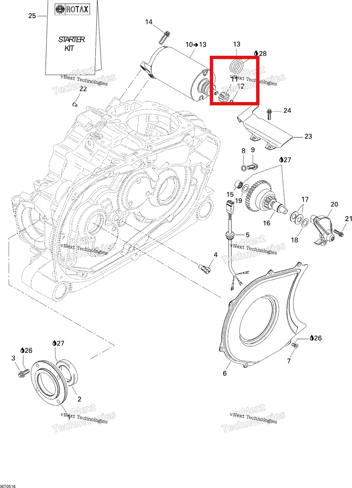 Деталь 420834521 на схеме узла Electric Starter