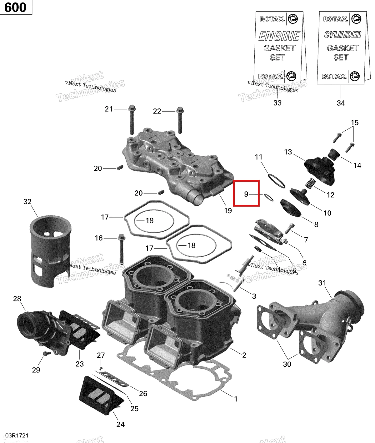 Деталь 420838255 (Шланг) на схеме узла 2020 Ski-Doo MXZ 600 CARB Engine - Cylinder And Cylinder Head - 600 Carb