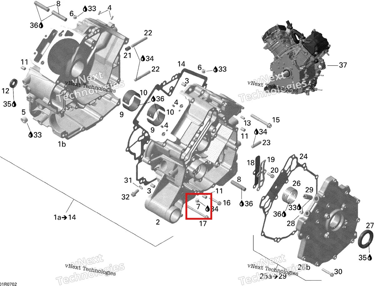 Деталь 420840651 (Заглушка) на схеме узла 2008 Can-Am Outlander 500 STD Crankcase