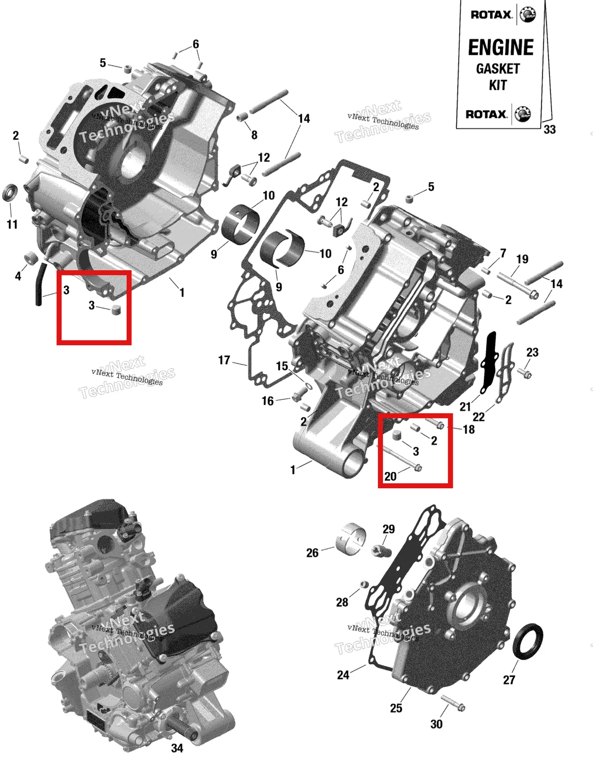 Деталь 420840657 (Заглушка) на схеме узла 2022 Can-Am Renegade 1000R EFI - XXC - CE Rotax - Crankcase - 215 - 349