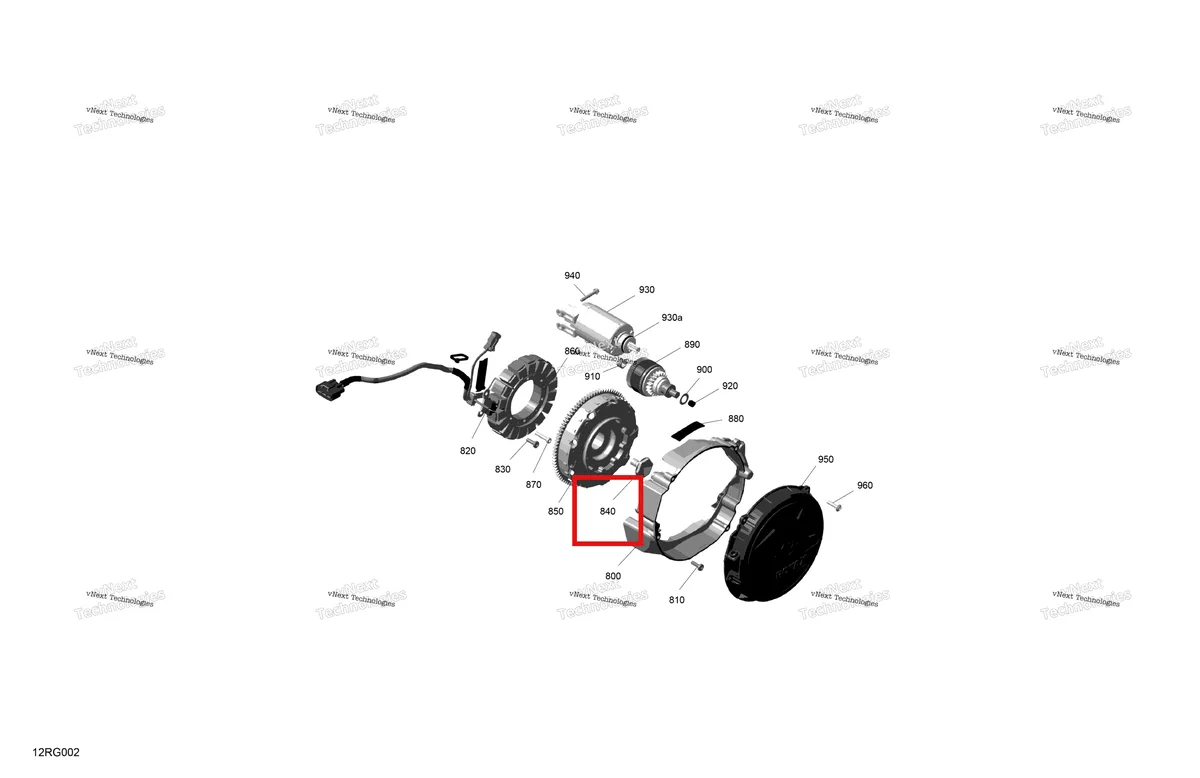 Деталь 420840851 на схеме узла 2027 Ski-Doo SUMMIT - NEO - 600 EFI - TWVA - Deep Black - 14X146X1.6CF Track Rotax - Magneto And Electric Starter