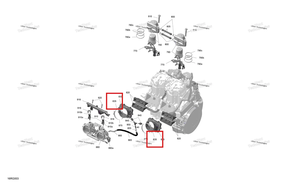 Схема применяемости: Саморез M5 × 20 Ski-Doo Expedition 850 E-TEC SE (2024) (420841556)