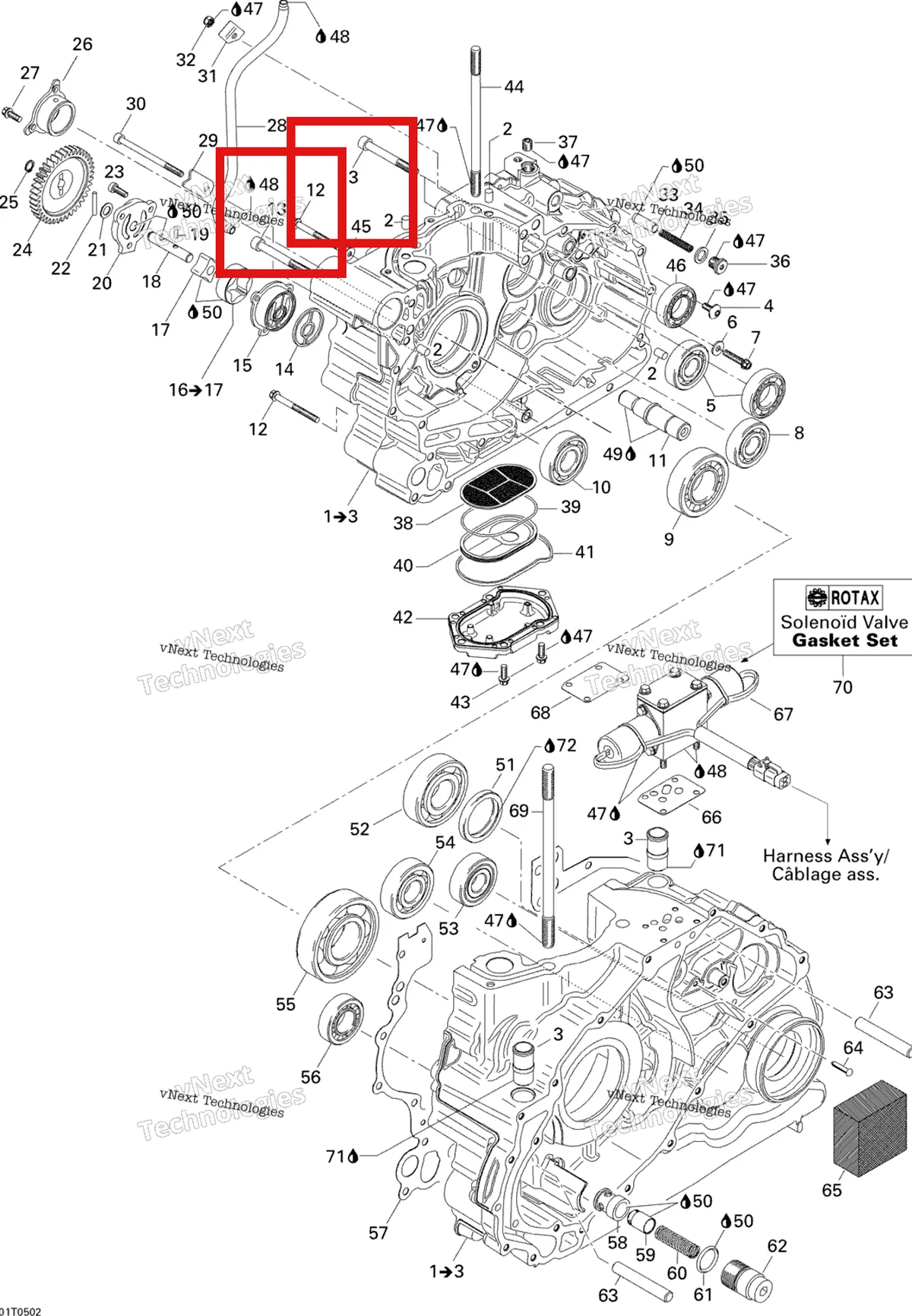 Деталь 420841991 на схеме узла 2005 Can-Am Traxter 5 Speed Crankcase