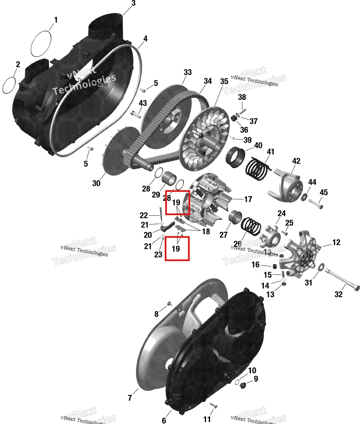 Деталь 420842032 на схеме узла 2021 Can-Am Maverick Turbo RR - XRS - CE Rotax - Transmission