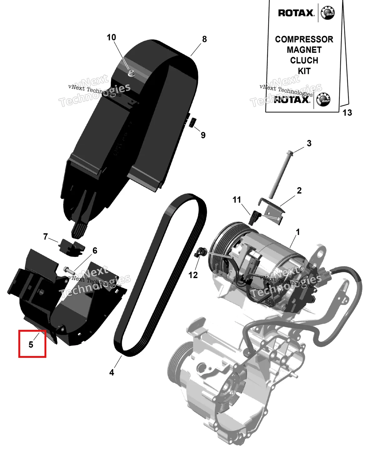 Деталь 420851543 на схеме узла 2026 Can-Am Defender - HD10 - DPSCAB - 8UTF - Compass Green - 65