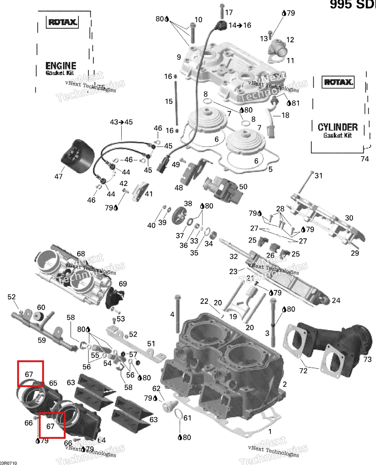 Деталь 420851810 (Зажим) на схеме узла 2007 Ski-Doo MACH Z Adrenaline Cylinder And Cylinder Head, Mach, Mxz, Hm Eur