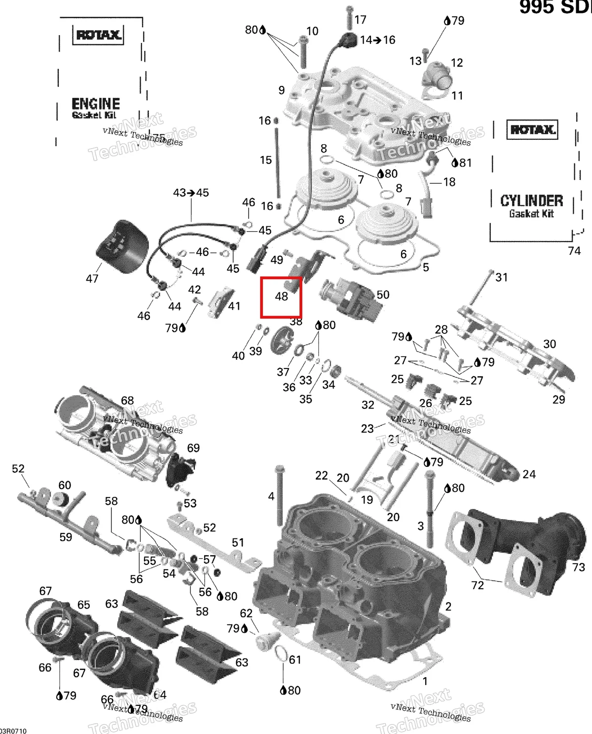 Деталь 420851920 на схеме узла 2007 Ski-Doo MACH Z Adrenaline Cylinder And Cylinder Head, Mach, Mxz, Hm Eur