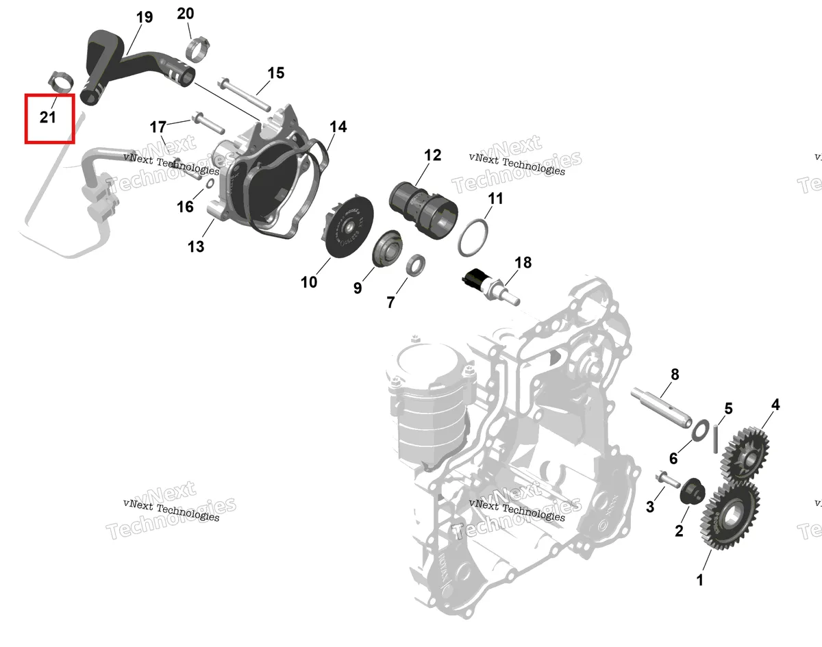 Деталь 420853143 (Зажим) на схеме узла 2026 Can-Am Maverick Max - TURBO - DS - 7WTB - Dusty Navy Satin - 64