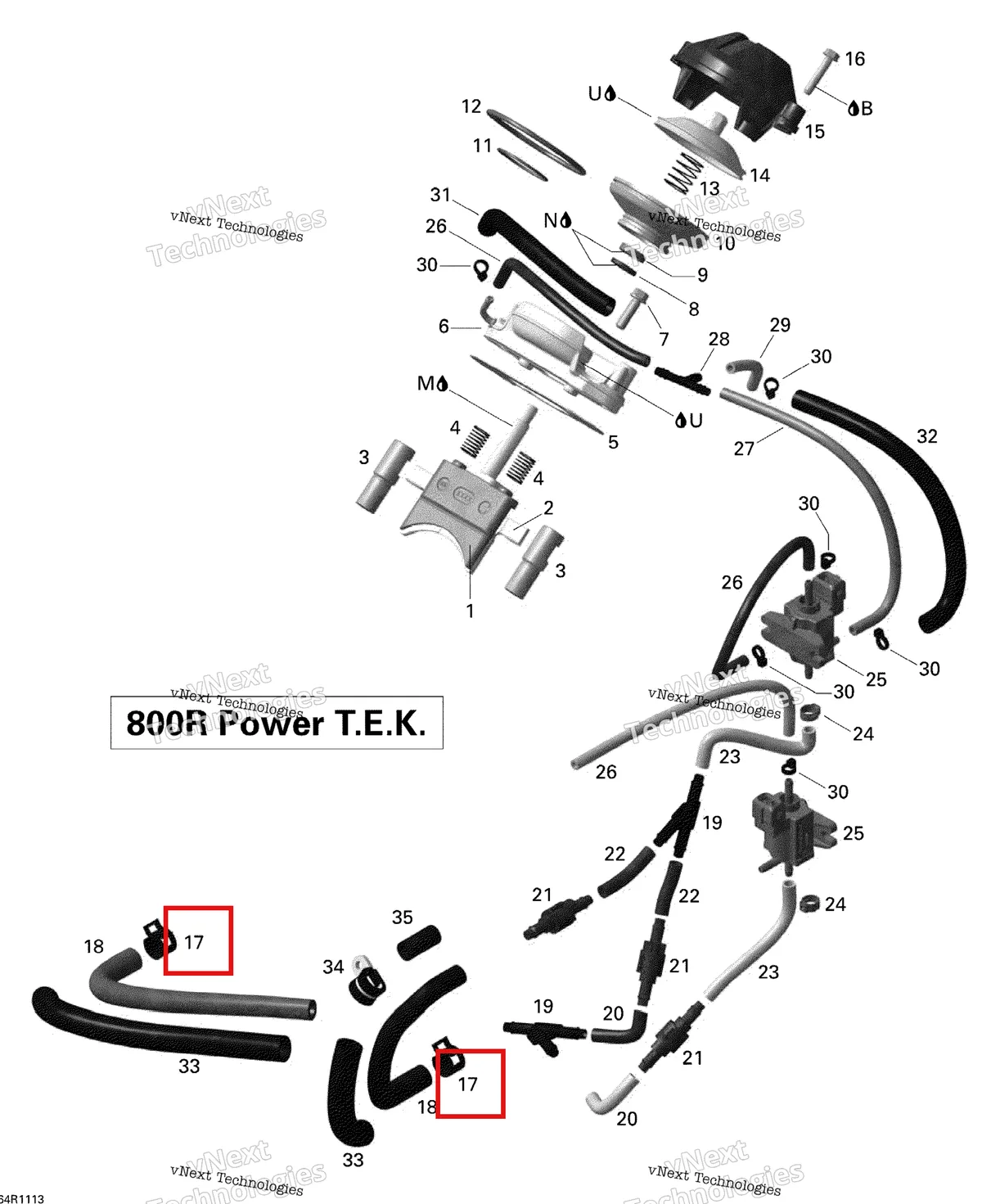 Схема применяемости: Хомут Ski-Doo Expedition TUV 600 H.O. SDI REV-XU (2009) (420853510)