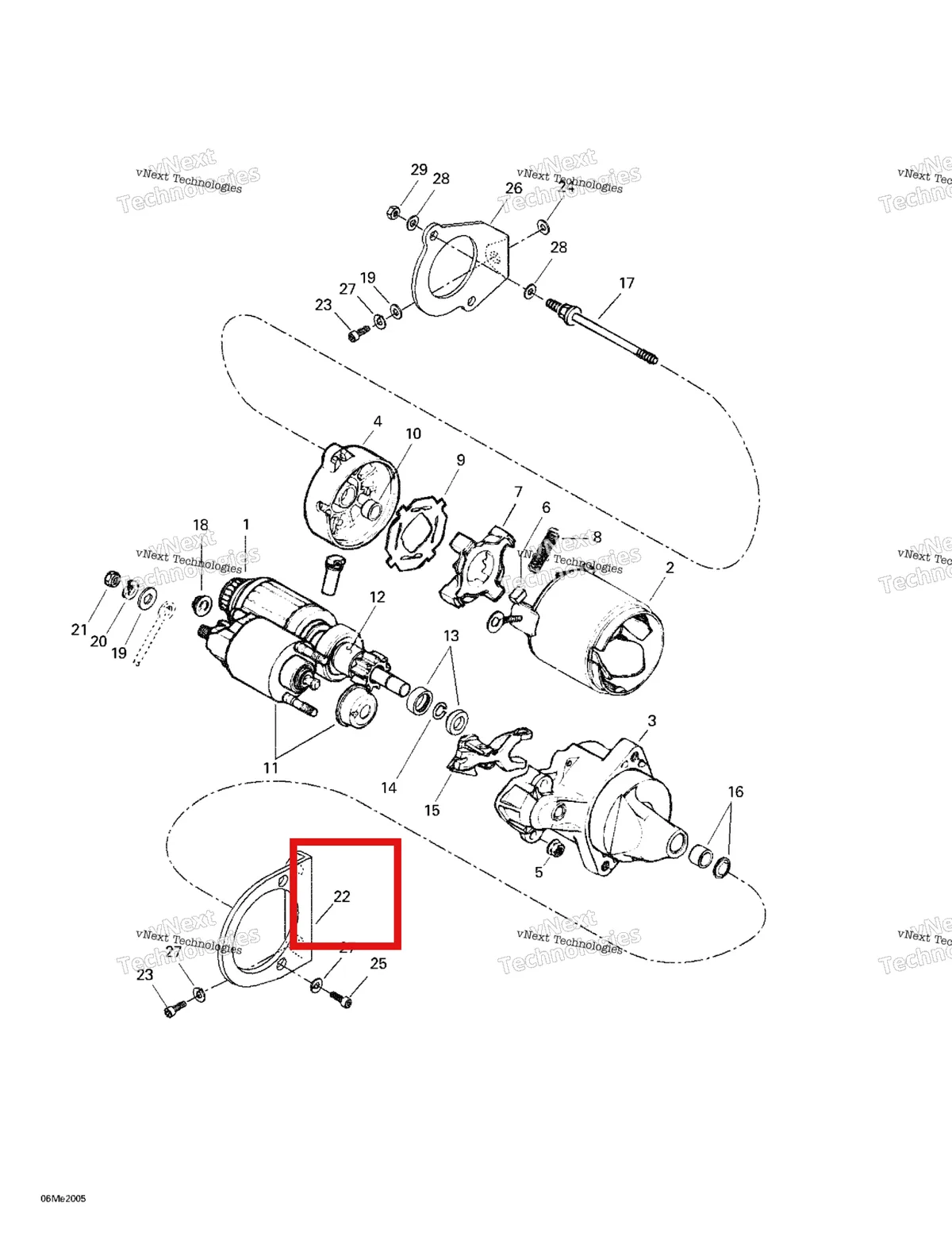 Деталь 420853730 (Деталь Starter Bracket, Pto-side) на схеме узла 2000 Ski-Doo Formula 500 LC Electric Starter