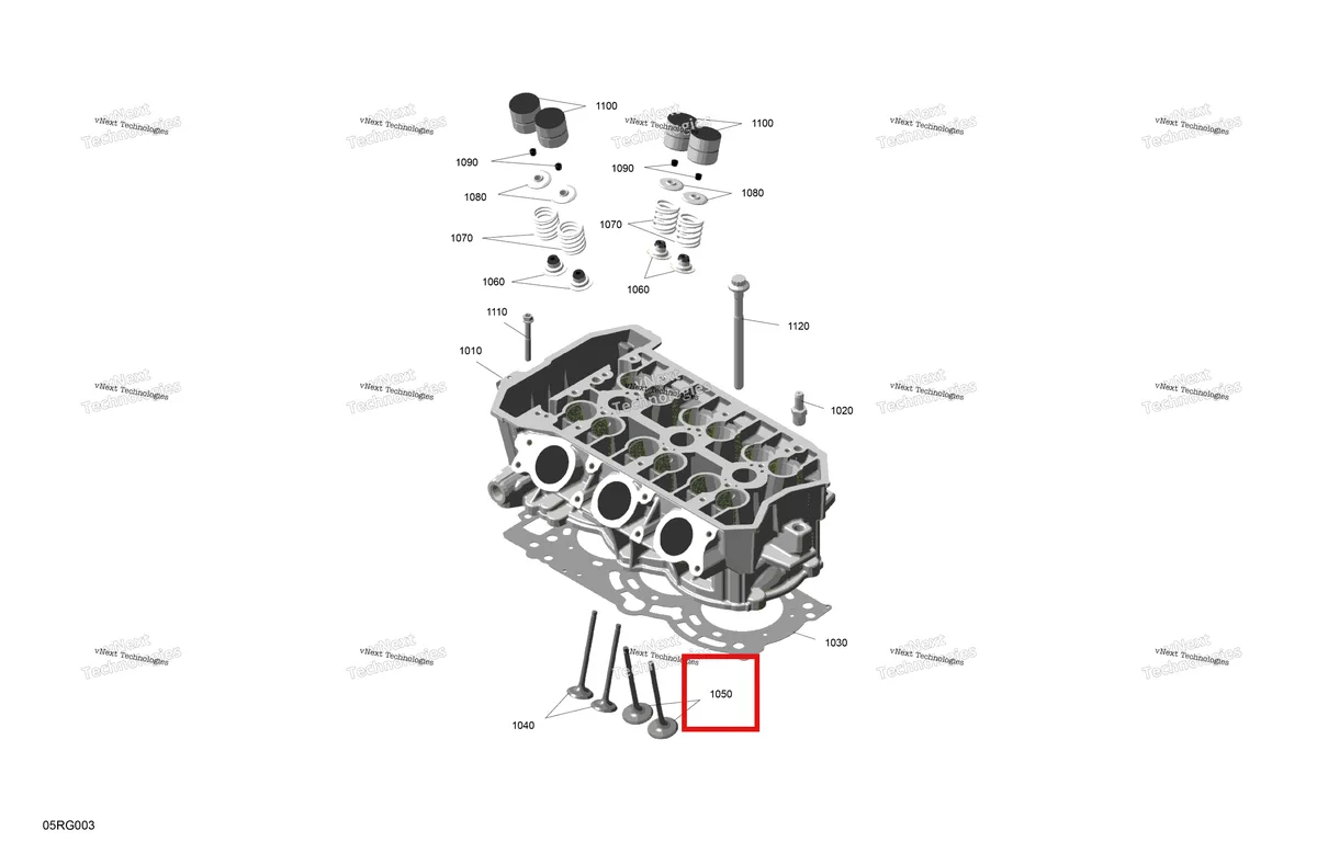 Деталь 420855131 на схеме узла 2027 Ski-Doo RENEGADE - X-RS - 900 ACE TURBO R - DAVN - Circuit Yellow - 15X137X1.5IR Track Rotax - Cylinder Head
