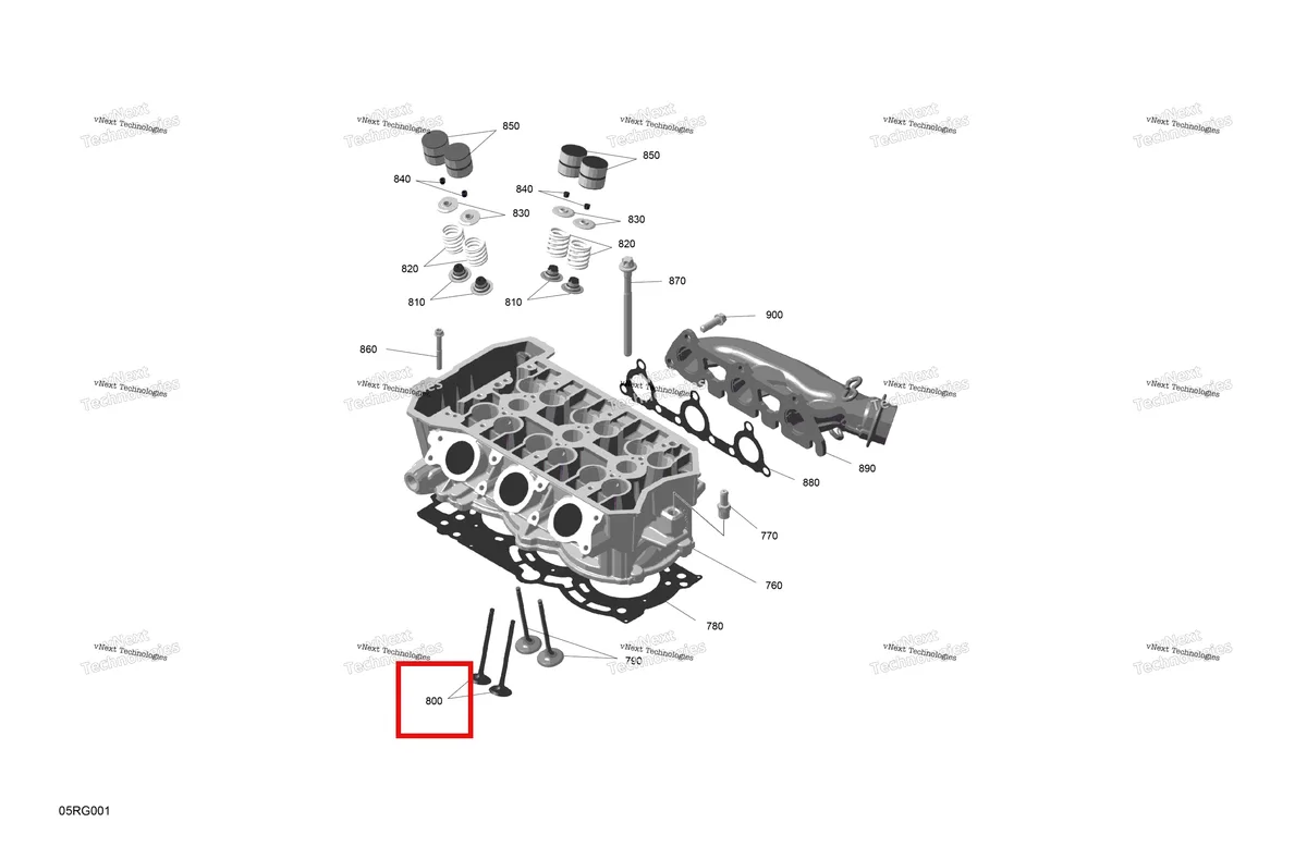 Деталь 420855144 на схеме узла 2027 Ski-Doo SKANDIC - LE - 900 ACE - AHVA - Deep Black - 20X154X1.5CSS Track Rotax - Cylinder Head