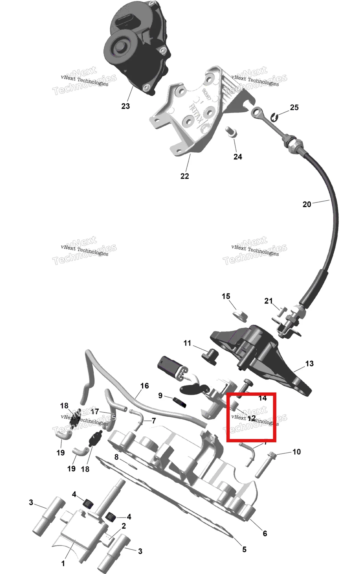 Деталь 420855295 на схеме узла 2026 Ski-Doo SKANDIC - SE - 600R E -TEC - AUTA - Catalyst Gray - 20X154X1.8C Track Rotax - Rave Valve